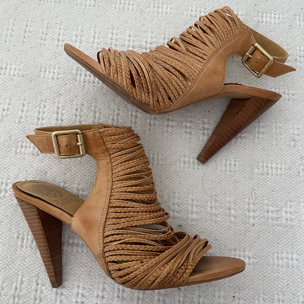 Vince Camuto brown tan heels
